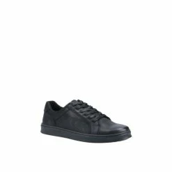 Hush Puppies &apos;Mason&apos; Smooth Leather Lace Trainers For Male
