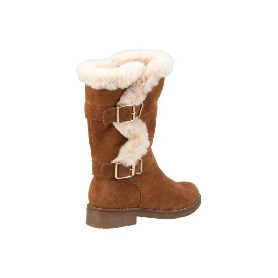 Hush Puppies 'Megan' Suede Leather Mid Boots For Female - Image 2