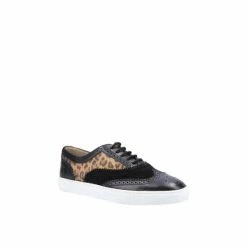 Hush Puppies &apos;Tammy&apos; Leather Lace Trainers For Female