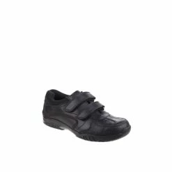 Hush Puppies &apos;Jezza Senior&apos; Leather Trainers For Male