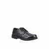 Hush Puppies Black &apos;Tristan&apos; Senior Leather School Shoe For Male