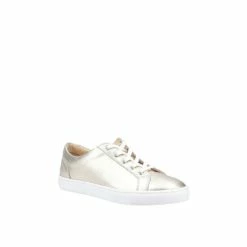 Hush Puppies &apos;Tessa&apos; Smooth Leather Lace Trainers For Female