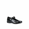 Hush Puppies Black &apos;Carrie&apos; Senior Leather School Shoe For Female