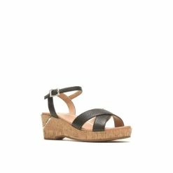 Hush Puppies &apos;Maya Qtr Strap&apos; Smooth Leather Sandals For Female