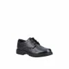 Hush Puppies Black &apos;Polly&apos; Junior Leather School Shoe For Female