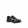 Hush Puppies Black &apos;Paloma&apos; Junior Patent Leather School Shoe For Female
