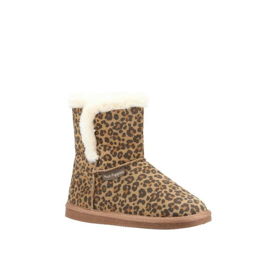 Hush Puppies 'Ashleigh' Suede And Faux Fur Bootie Slippers For Female - Image 5