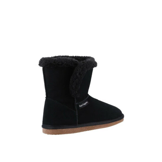 Hush Puppies 'Ashleigh' Suede And Faux Fur Bootie Slippers For Female - Image 2